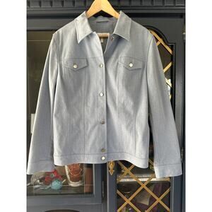 Escada Denim blue jacket jean jacket light wash size 46 XL
